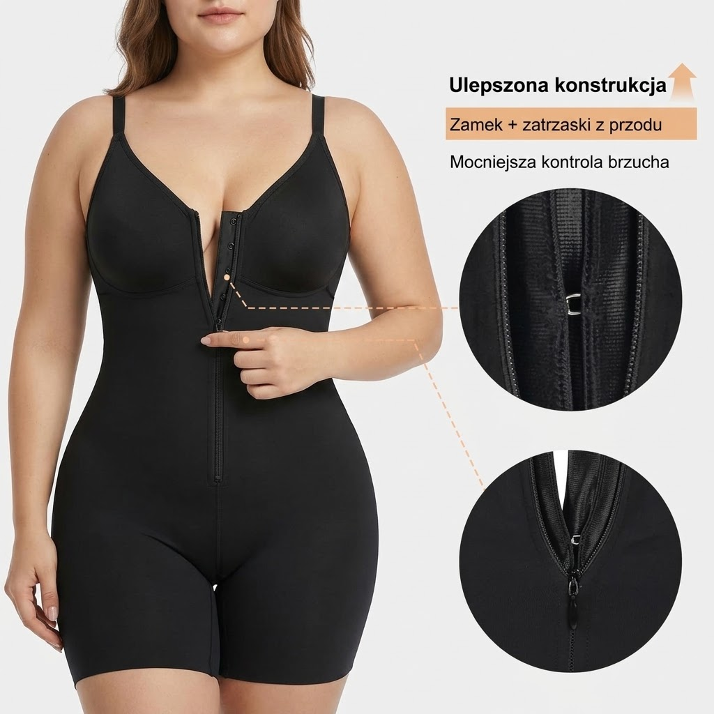 Shaperka™ Body Modelujące 360° z Zamkiem i Przedłużoną Nogawką