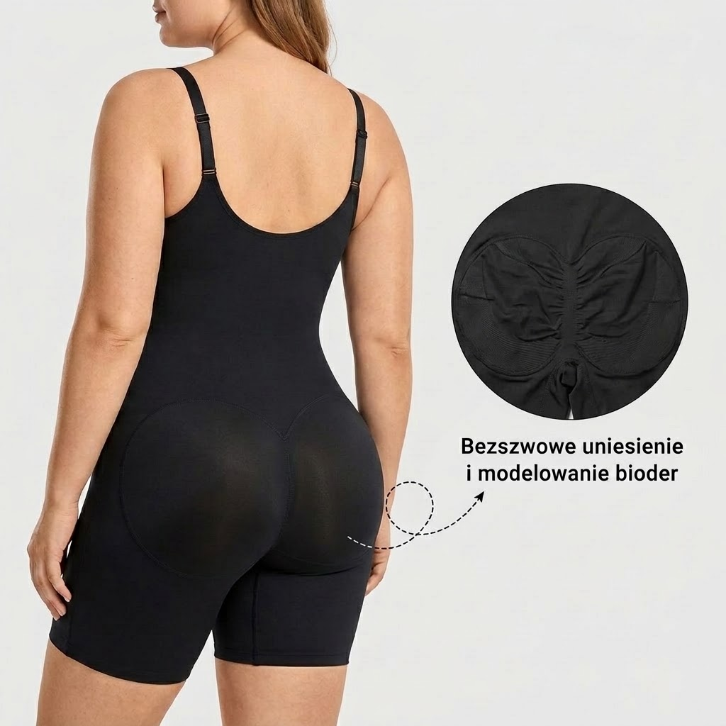 Shaperka™ Body Modelujące 360° z Zamkiem i Przedłużoną Nogawką