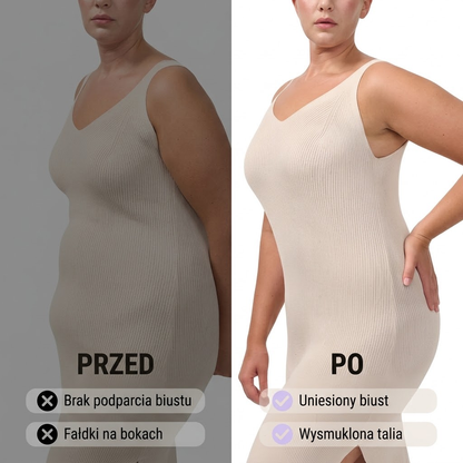 Shaperka™ Body Modelujące 360° z Zamkiem i Przedłużoną Nogawką